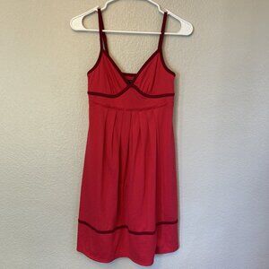 Vtg Y2k American Eagle Pink Empire Waist babydoll top Dress sz Xs preppy twee